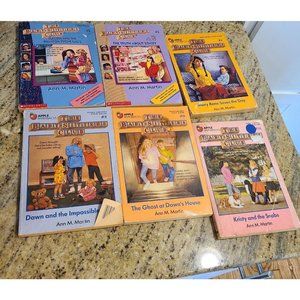 The Babysitters Club Lot of 6 Paperback Books #2, 3, 4, 5, 9, 11 Ann M Martin